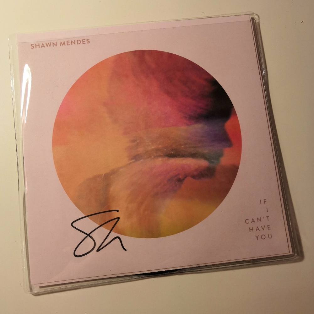 Shawn Mendes Signed "If I Can't Have You" Disc